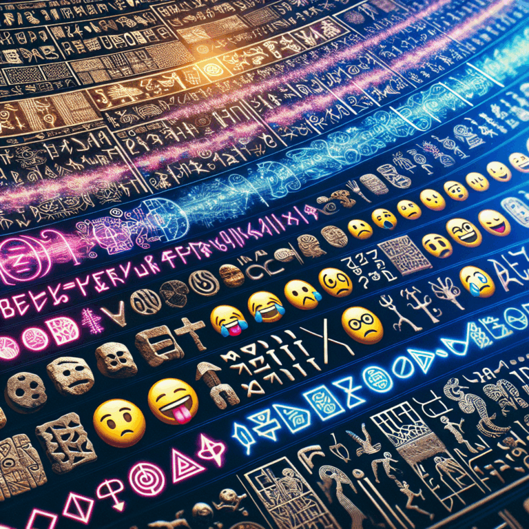 Fra runer til emojis: En rejse gennem skriftens historie